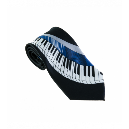 Corbata negra teclado