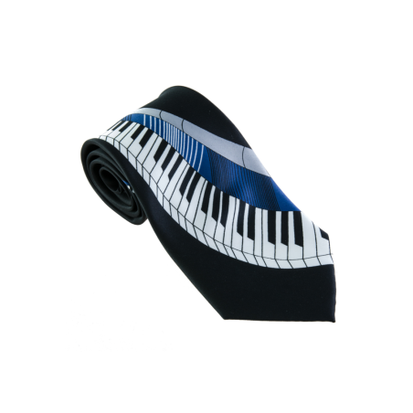 Corbata negra teclado