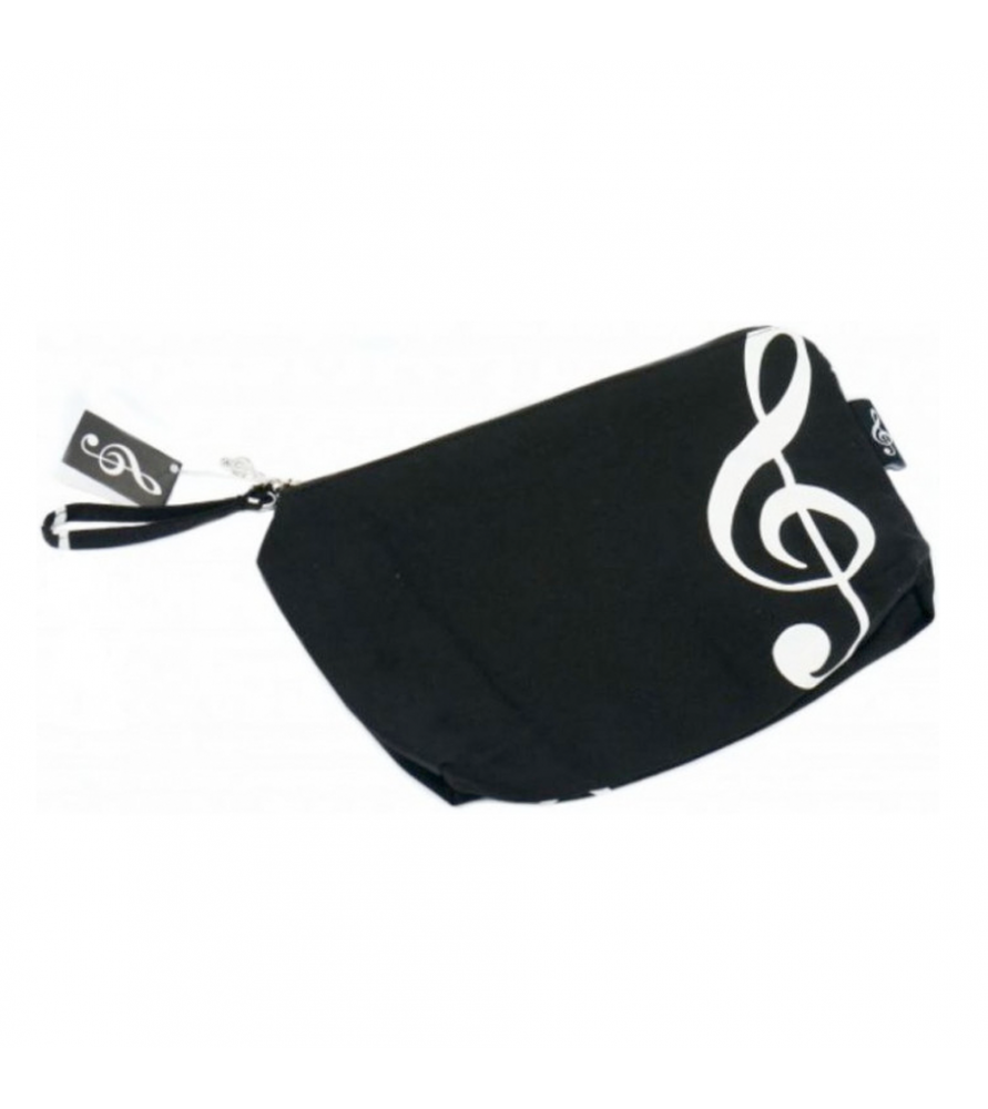 Estuche multiusos negro clave de sol