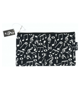 Plumier negro notas blancas P-1025