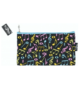 Plumier negro notas de colores P-1026