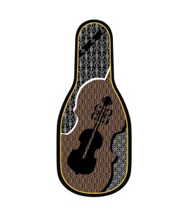 Silk padded bag for violin Bam