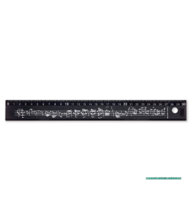Regla 30 cm Notas Musicales