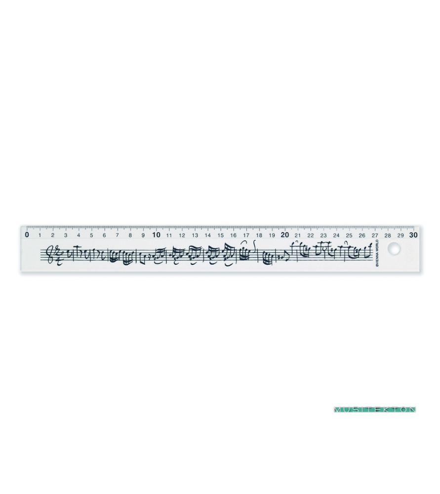 Regla 30 cm Blanco Notas