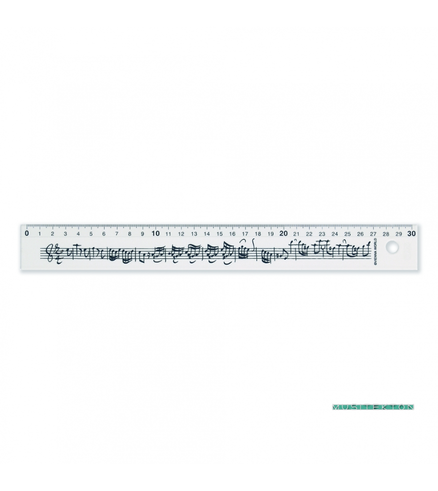 Regla 30 cm Notas Musicales