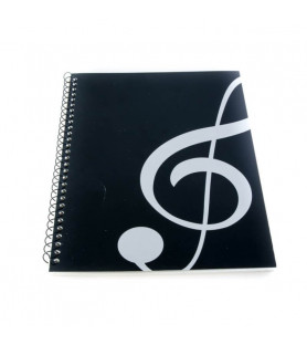 Libreta pautada A4 clave de sol
