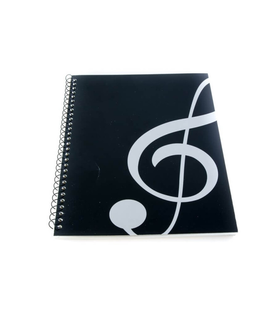 Libreta espiral pautada A4 clave de sol