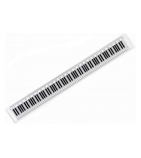 Regla 30 cm teclado