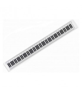 Regla 30 cm teclado