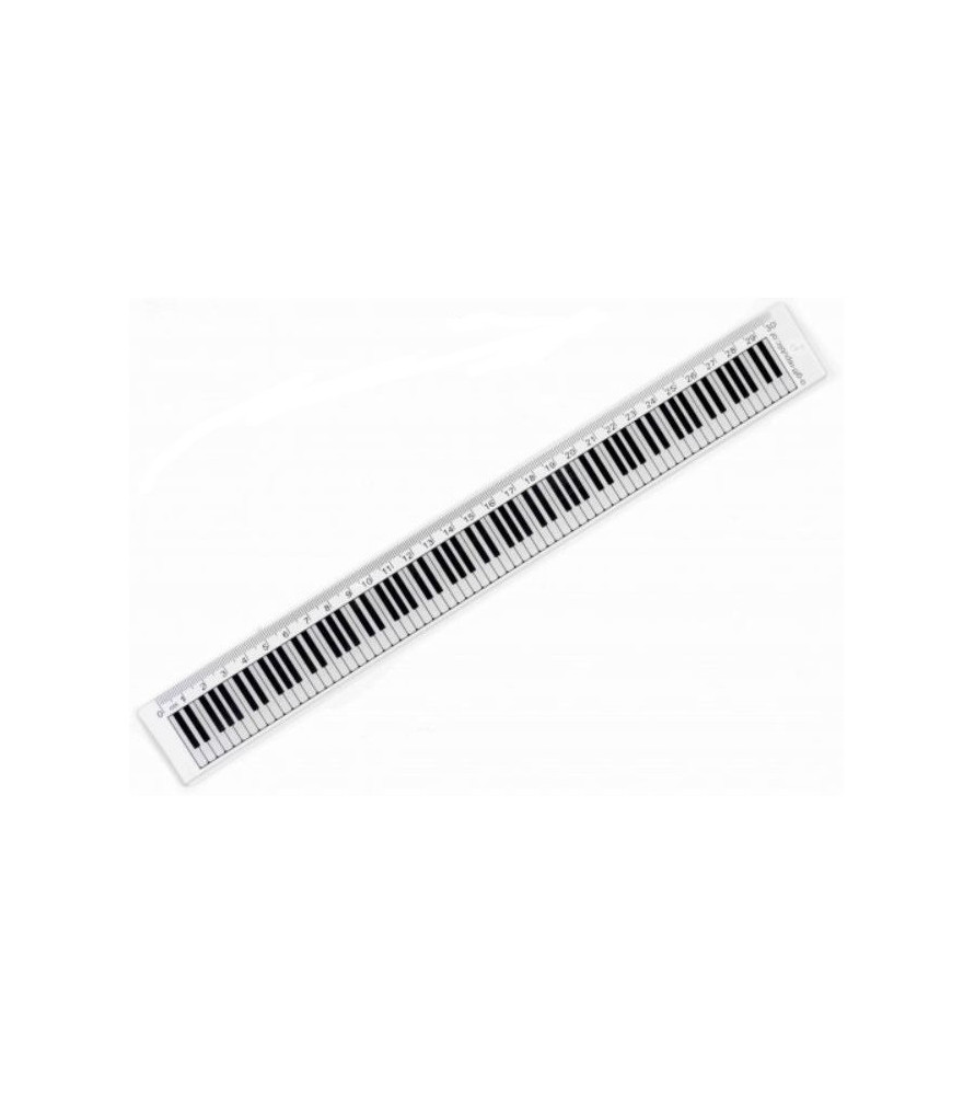 Regla 30 cm teclado