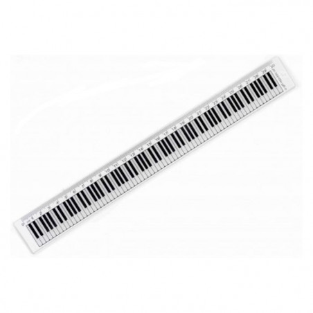 Regla 30 cm teclado