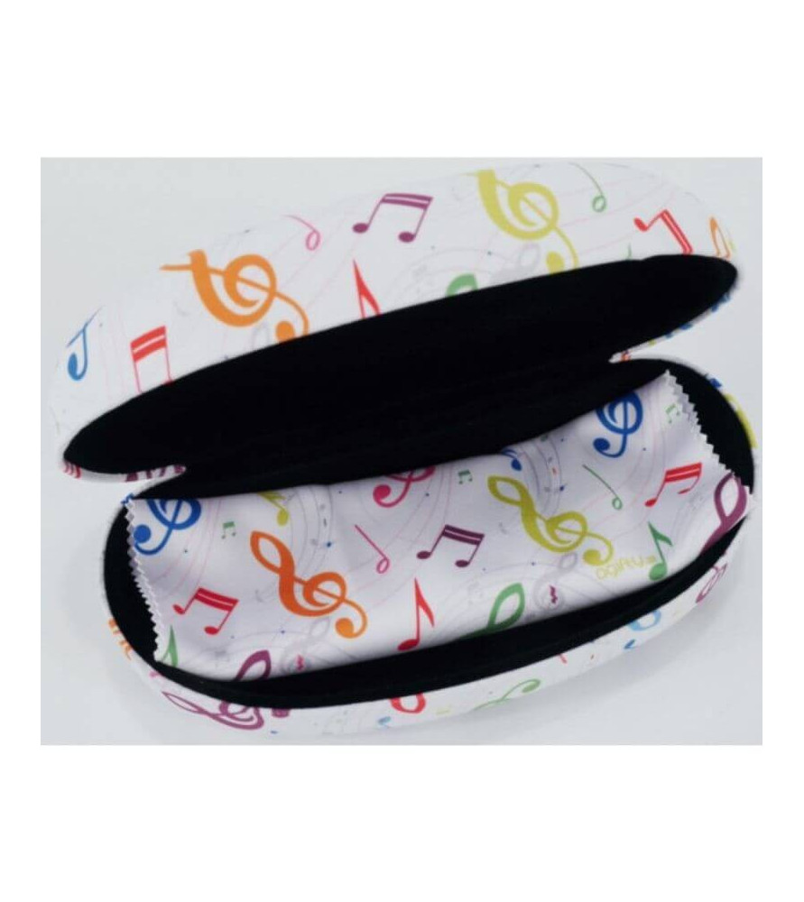 Eyeglass case treble clef S-8007