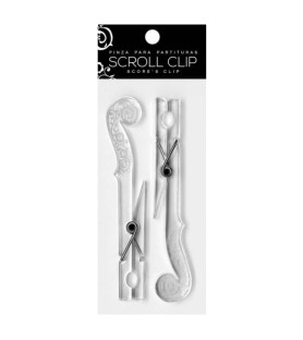 Pinça Scroll Clip per a partitures