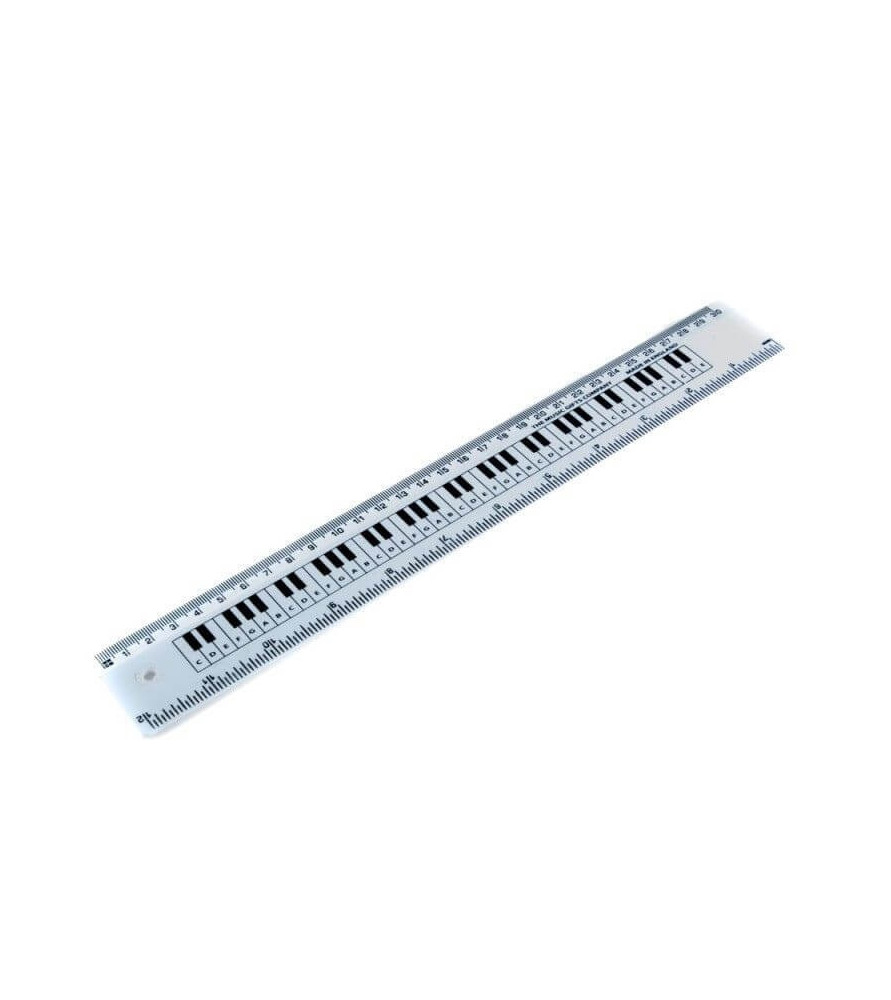 Regla 30 cm teclado MGC