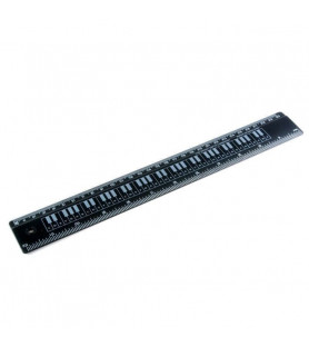 Regla 30 cm teclado MGC