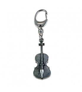 Llavero plateado cello