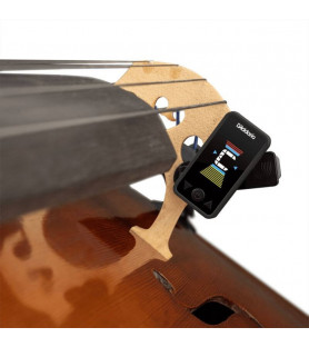 Afinador Metrónomo clip Cello Contrabajo D'Addario Eclipse PW-CT-17CBK